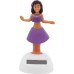 Voila Solar Powered Dancing Hula Girl Swinging Bobble Doll Gift Car Home_Assorted Color